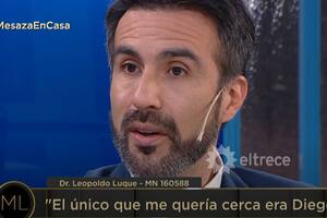Luque habló de la muerte de Maradona: “Me dijo que si moría era su problema"