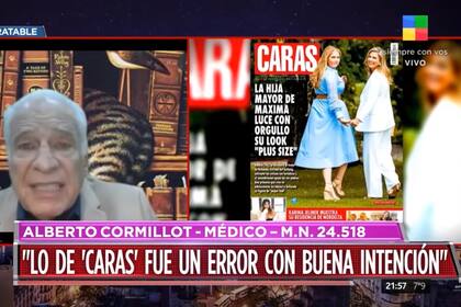 Alberto Cormillot recordó las críticas que recibió por tener una hija con sobrepeso