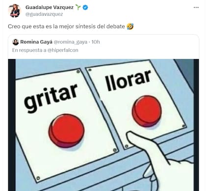 El meme que compartió Guadalupe Vázquez