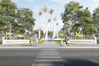 El memorial será construido entre el Hospital Stroger y el Centro Médico Jesse Brown VA, por lo que estará ubicado en el Distrito Médico de Illinois (COVID Monument Commission)