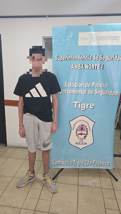 El menor detenido en Tigre