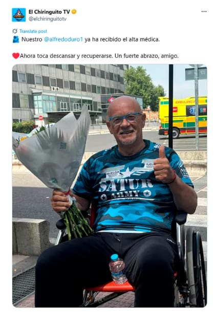 El mensaje al periodista desde la cuenta oficial de X de El Chiringuito (Foto: X @elchiringuitotv)