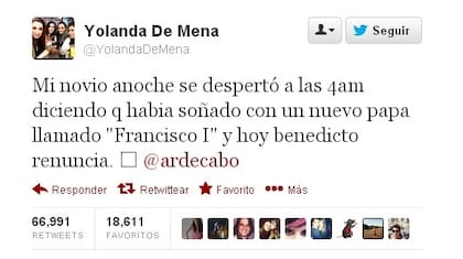 El mensaje de Yolanda del 11 de febrero