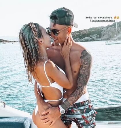 El mensaje de Agus Gandolfo para Lautaro Martínez a distancia. Crédito: Instagram