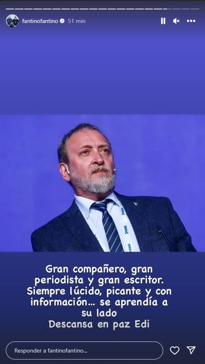 El mensaje de Alejandro Fantino por la muerte de Zunino