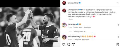 El mensaje de Alexis tras la muerte de Diogo Jota, su compañero en Liverpool