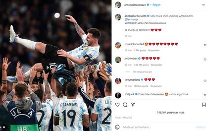 El mensaje de Antonela Roccuzzo a Lionel Messi