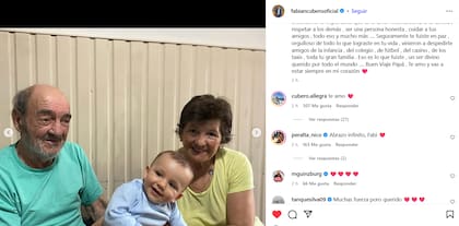 El mensaje de apoyo de Allegra Cubero a su papá tras la muerte de su abuelo