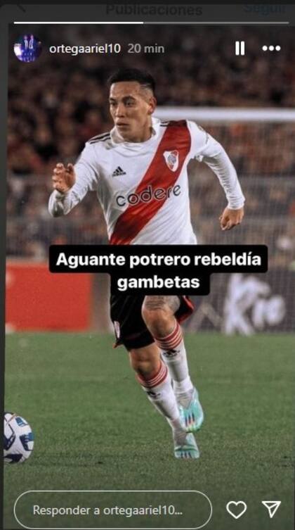 El mensaje de apoyo de Ariel Ortega para Esequiel Barco