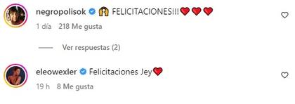 El mensaje de apoyo de Eleonora Wexler y Elizabeth Vernaci