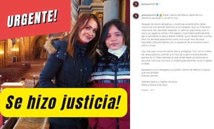 El mensaje de celebración de Gaby Spanic (Crédito: Instagram/gabyspanictv)
