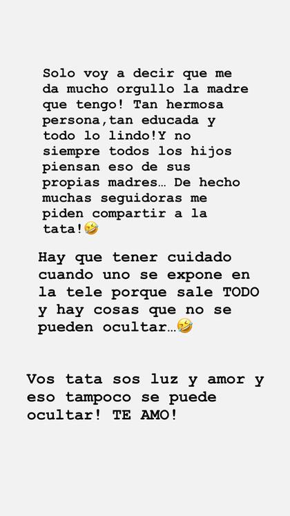 El mensaje de Dalma Maradona para Claudia Villafañe lleno de indirectas (Foto: Instagram @dalmaradona)