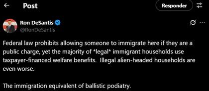 El mensaje de DeSantis sobre el acceso a las prestaciones sociales financiadas por los contribuyentes