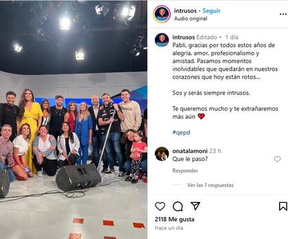 El mensaje de despedida de Intrusos tras el fallecimiento de Pablo Reynoso