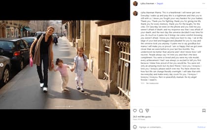 El mensaje de despedida de una de las hijas de Farès (Foto: Instagram @cylia.chasman)