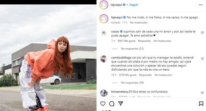 El mensaje de fortaleza que dejó la Joaqui a todos sus seguidores