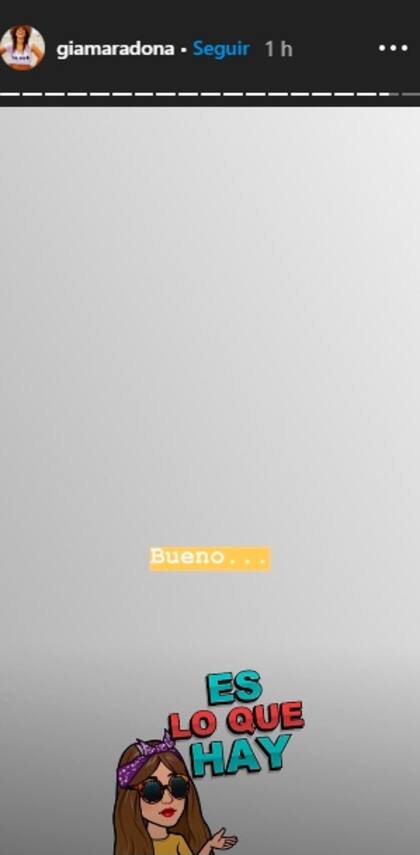 El mensaje de Gianinna Maradona para su padre