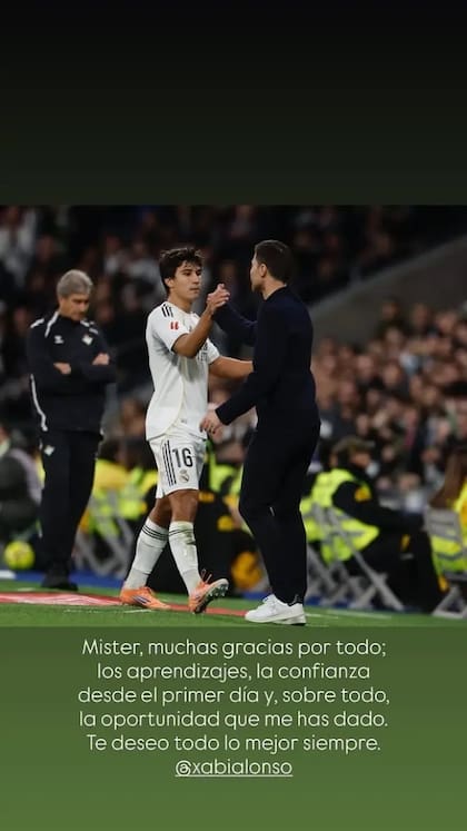 El mensaje de Gonzalo a Xabi Alonso