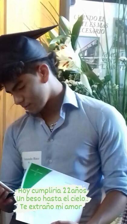 El mensaje de Graciela Sosa el día que Fernando hubiera cumplido 22 años