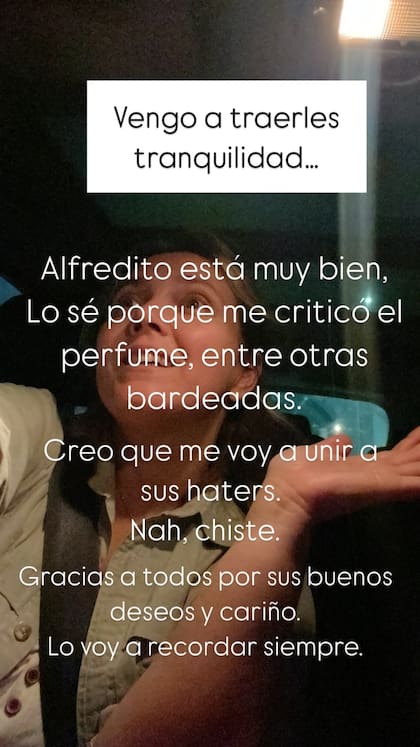 El mensaje de Guillermina Casero sobre la salud de su padre y en agradecimiento a quienes expresaron su pronta recuperación