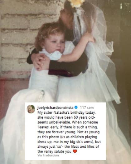 El mensaje de Joely el 11 de mayo de 2023, día que su hermana hubiese cumplido 60 años