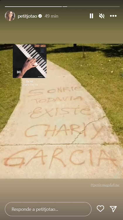 El mensaje de Julieta Ortega dedicado a Charly García