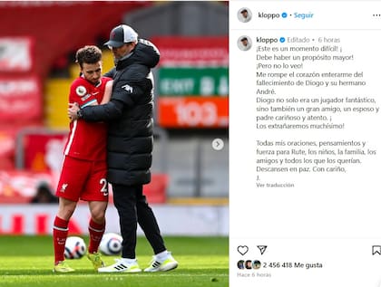 El mensaje de Jürgen Klopp en Instagram