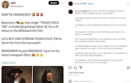 El mensaje de Kanye West tras la afirmación del exjugador