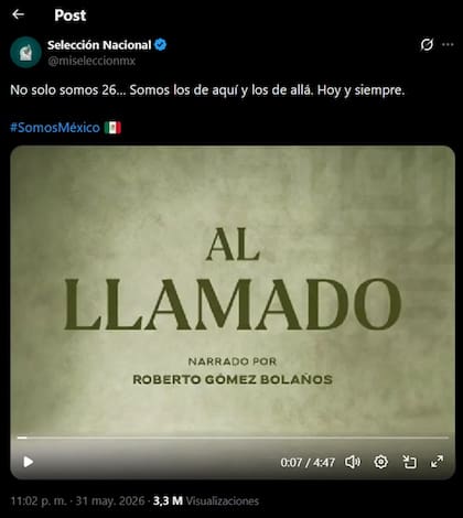 El mensaje de la FMF en las redes sociales tras dar a conocer la convocatoria de Javier Aguirre