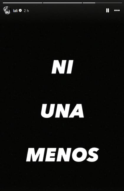 El mensaje de Lali Espósito por la marcha de Ni Una Menos de hoy