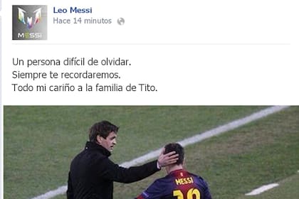 El mensaje de Leo tras la muerte de Tito