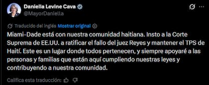 El mensaje de Levine Cava en apoyo a la comunidad haitiana de Miami-Dade