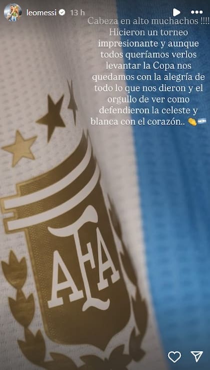 El mensaje de Lionel Messi a los jugadores del Sub 20