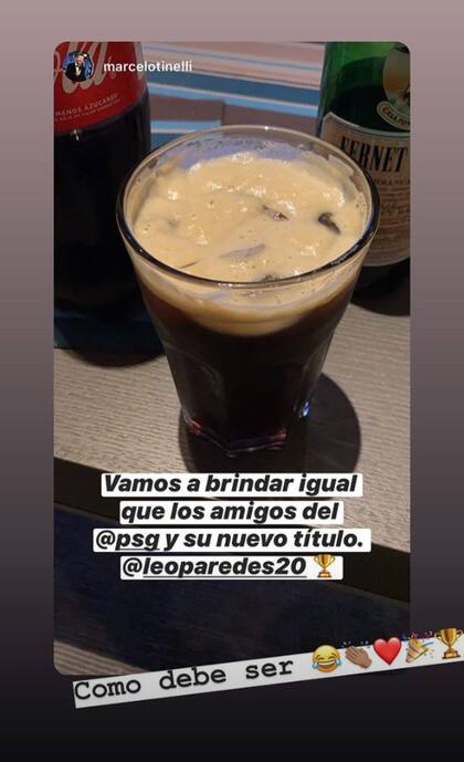 El mensaje de Marcelo Tinelli para el PSG y Leo Paredes.