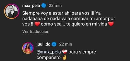 El mensaje de Maxi tras el descargo de Juliana en sus redes