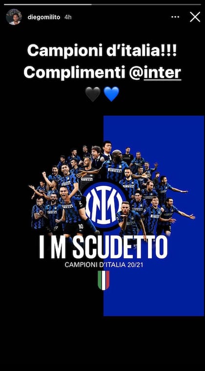 El mensaje de Milito para festejar el campeonato