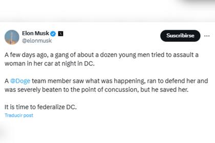 El mensaje de Musk tras el ataque al exempleado del DOGE y la advertencia de Trump