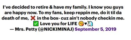 El mensaje de Nicki que luego borró por considerar insensible