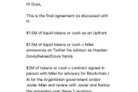 El mensaje de Novelli, recuperado de su teléfono