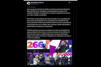 El mensaje de Pullaro tras las elecciones 2025 en Santa Fe