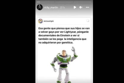 El mensaje de Ricky Martin en sus historias de Instagram
