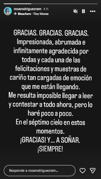 El mensaje de Rosa Rodríguez tras ganar Pasapalabra (Foto: Instagram @rosarodriguezram)