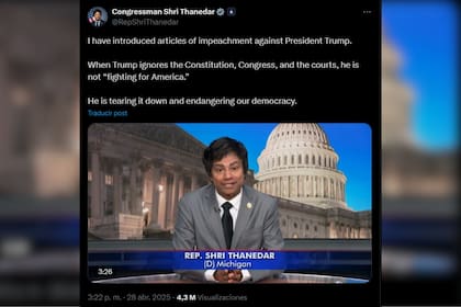 El mensaje de Shri Thanedar contra Trump