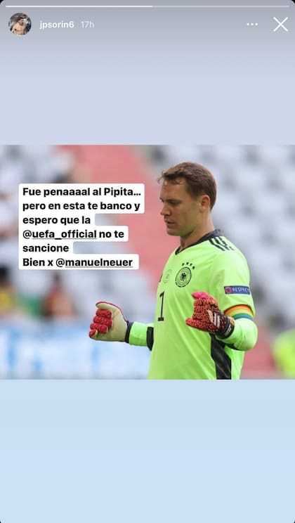 El mensaje de Sorín para Neuer