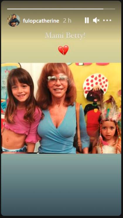 El mensaje de su nuera, Catherine Fulop