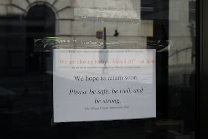 El mensaje de un comerciante a sus clientes, en Morningside Heights