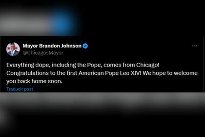 El mensaje del alcalde de Chicago por el nuevo Papa