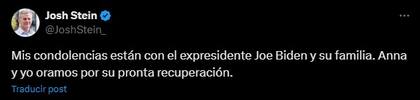El mensaje del gobernador de Carolina del Norte, Josh Stein, a Joe Biden