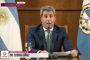 El mensaje del gobernador Sergio Uñac