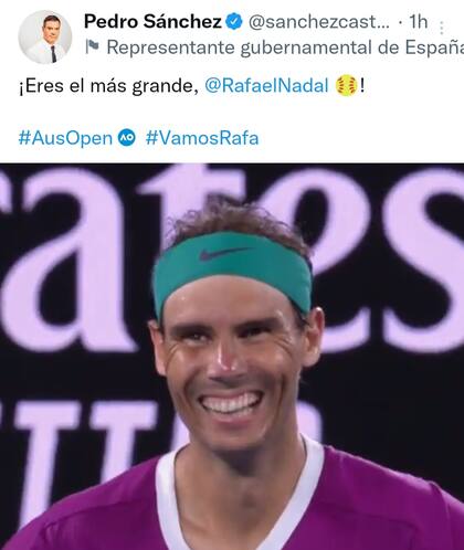 El mensaje del representante gubernamental de España, Pedro Sánchez